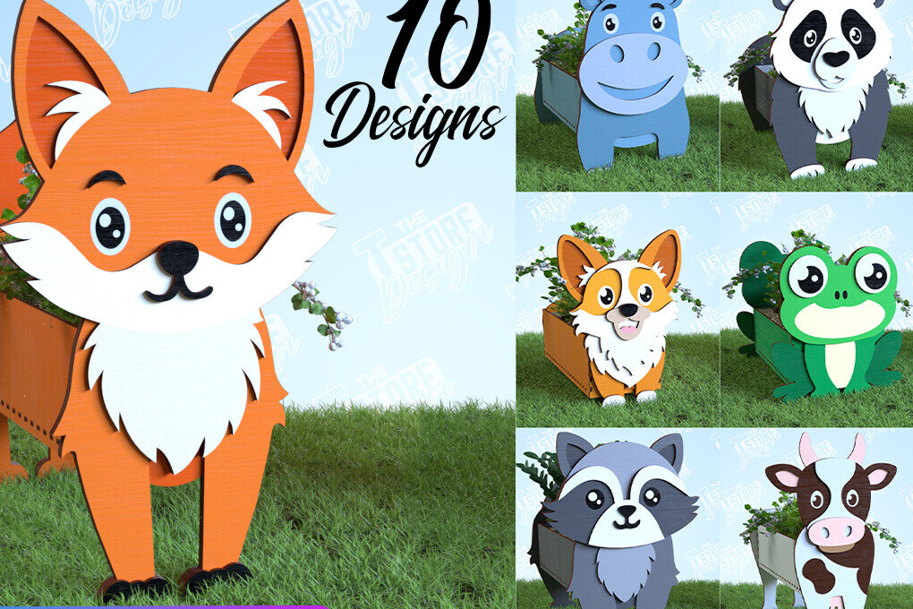 Intra απο ξύλο plywood 3mm-4mm πάχος φυτευτή ζώων | Κάτοχος λουλουδιών Δίασταση 30x20 cm INTRAFABR-99140711