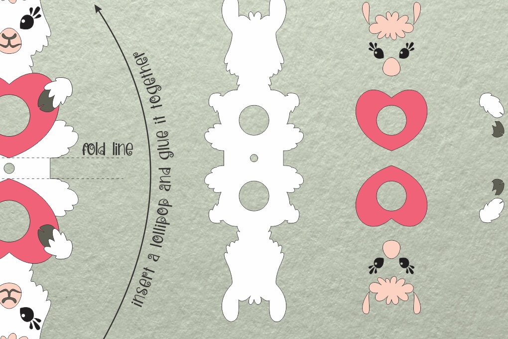 Σετ των 2 Intra απο ξύλο plywood 3mm-4mm πάχος με γλειφιτζούρια για τα ζώα Valentines Δίασταση 15x15 cm INTRAFABR-24540437