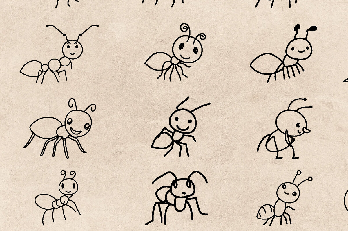 Intra απο ξύλο plywood 3mm-4mm πάχος Ant Line Art Δίασταση 40x40 cm INTRAFABR-61178537