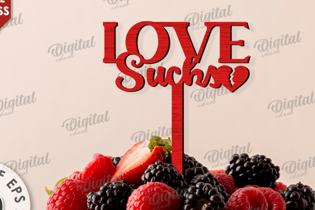 Σετ των 2 Intra απο ξύλο plywood 3mm-4mm πάχος Anti Valentines Cake Topper  Δίασταση 15x15 cm INTRAFABR-111280302