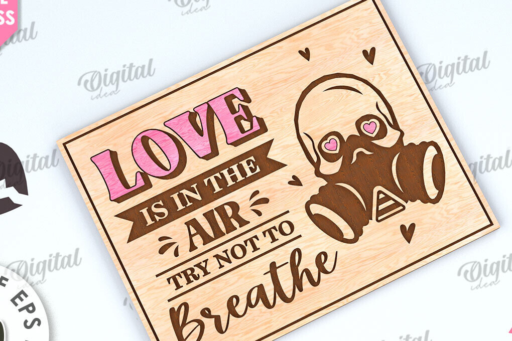 Σετ των 2 Intra απο ξύλο plywood 3mm-4mm πάχος Κάρτα για την ημέρα του Αγίου Βαλεντίνου Κόψιμο με λέιζερ Δίασταση 15x15 cm INTRAFABR-112093378