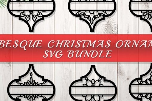 Σετ των 2 Intra απο ξύλο plywood 3mm-4mm πάχος Arabesque Christmas Layered Δίασταση 15x15 cm INTRAFABR-77327008