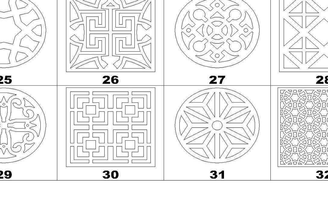 Intra απο ξύλο plywood 3mm-4mm πάχος Σουβέρ για ποτό Arabesque Κοπή Αρχείων Δίασταση 15x15 cm INTRAFABR-37101501