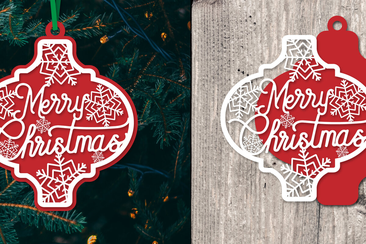 Σετ των 3 Intra απο ξύλο plywood 3mm-4mm πάχος Στολίδι Arabesque Snowflake Δίασταση 8x8 cm INTRAFABR-80669655