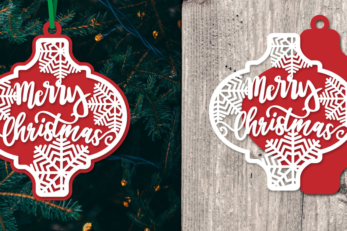 Σετ των 3 Intra απο ξύλο plywood 3mm-4mm πάχος Στολίδι Arabesque Snowflake Δίασταση 8x8 cm INTRAFABR-80669395