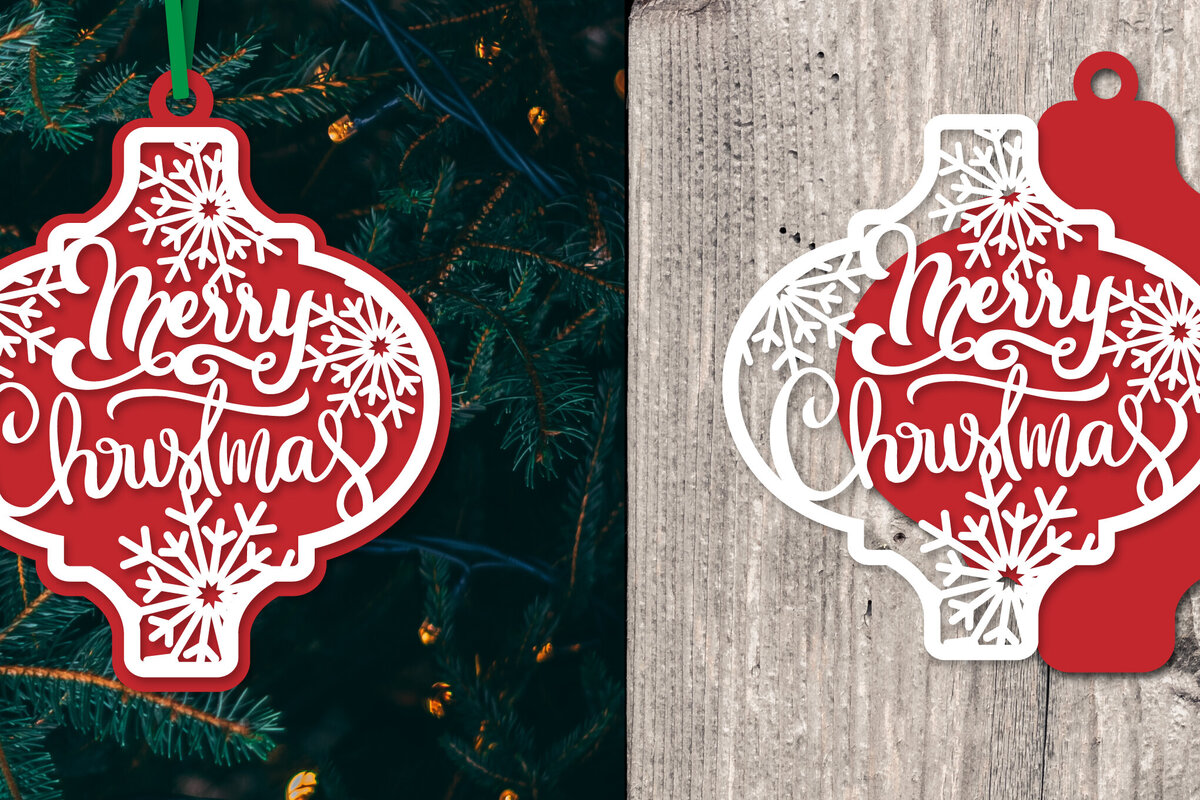 Σετ των 3 Intra απο ξύλο plywood 3mm-4mm πάχος Στολίδι Arabesque Snowflake Δίασταση 8x8 cm INTRAFABR-80669433