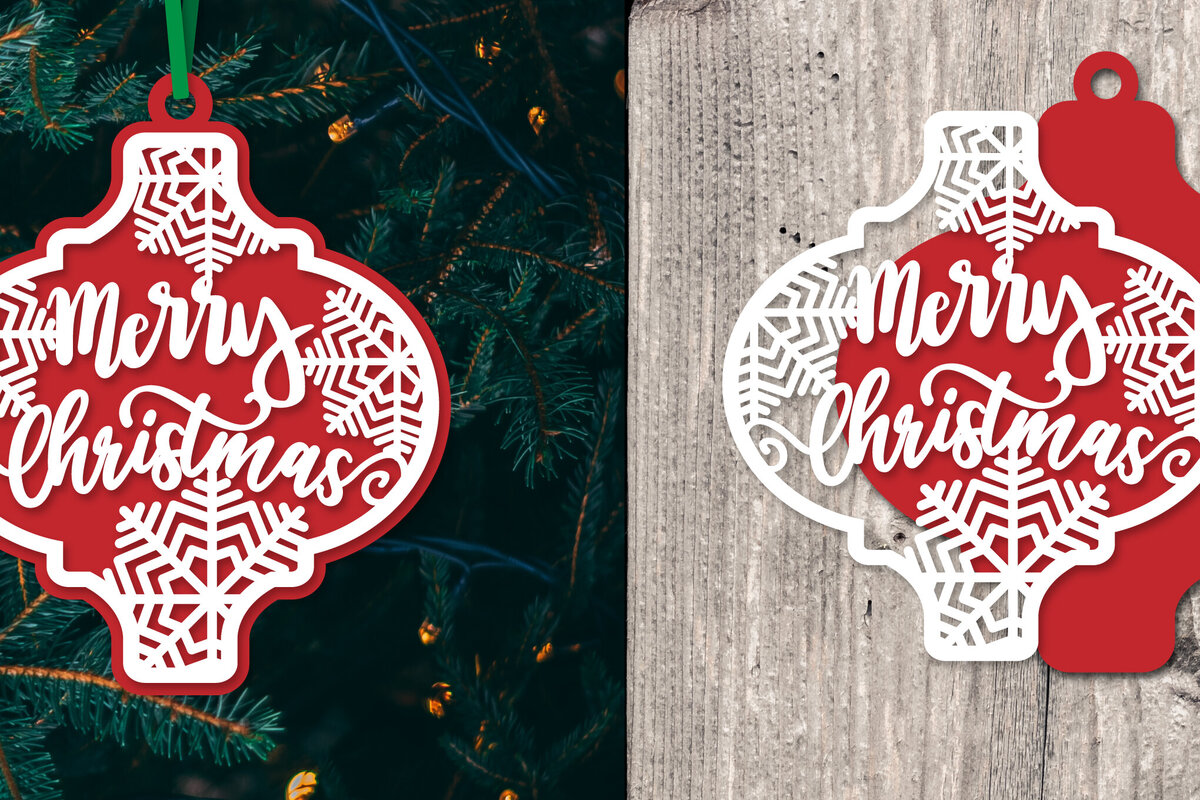 Σετ των 3 Intra απο ξύλο plywood 3mm-4mm πάχος Στολίδι Arabesque Snowflake Δίασταση 8x8 cm INTRAFABR-80669459