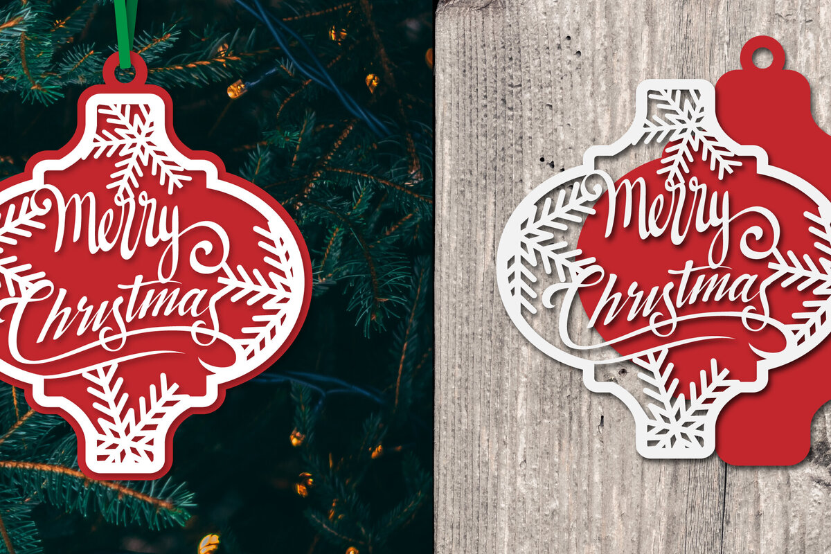 Σετ των 3 Intra απο ξύλο plywood 3mm-4mm πάχος Στολίδι Arabesque Snowflake Δίασταση 8x8 cm INTRAFABR-80669307