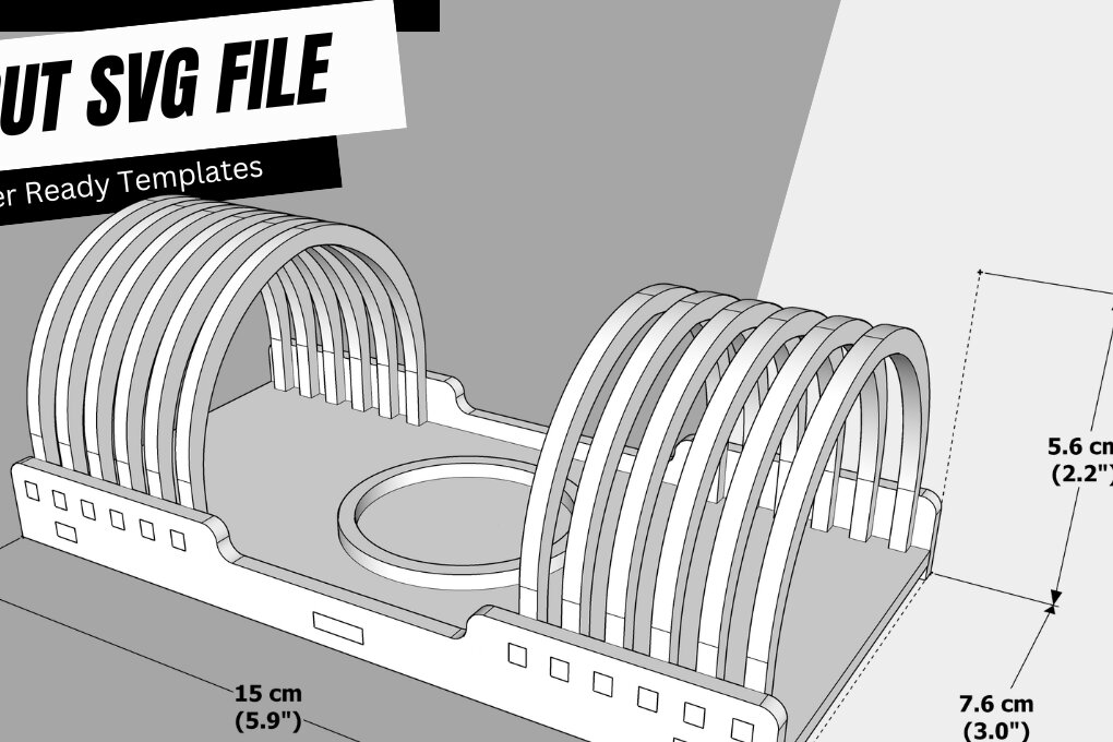Σετ των 2 Intra απο ξύλο plywood 3mm-4mm πάχος Αψίδα Κηροπήγιο | | Δίασταση 15x15 cm INTRAFABR-95215301