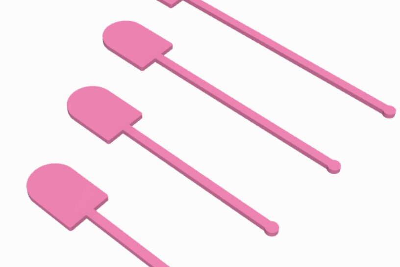 Σετ των 2 Intra απο ξύλο plywood 3mm-4mm πάχος Arch Drink Stirrer  Δίασταση 15x15 cm INTRAFABR-118062526