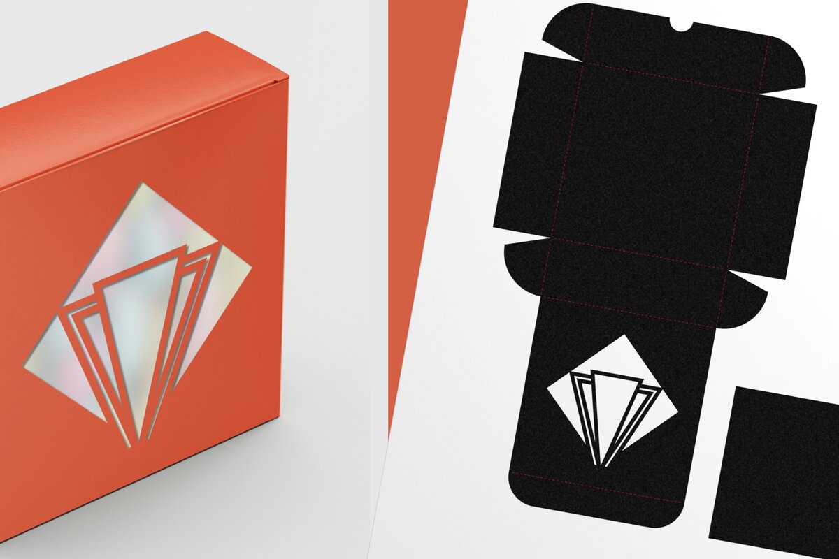 Σετ των 3 Intra απο ξύλο plywood 3mm-4mm πάχος Λεπτό τετράγωνο κουτί παραθύρου σε στυλ Art Deco Δίασταση 2x2 cm INTRAFABR-81340807