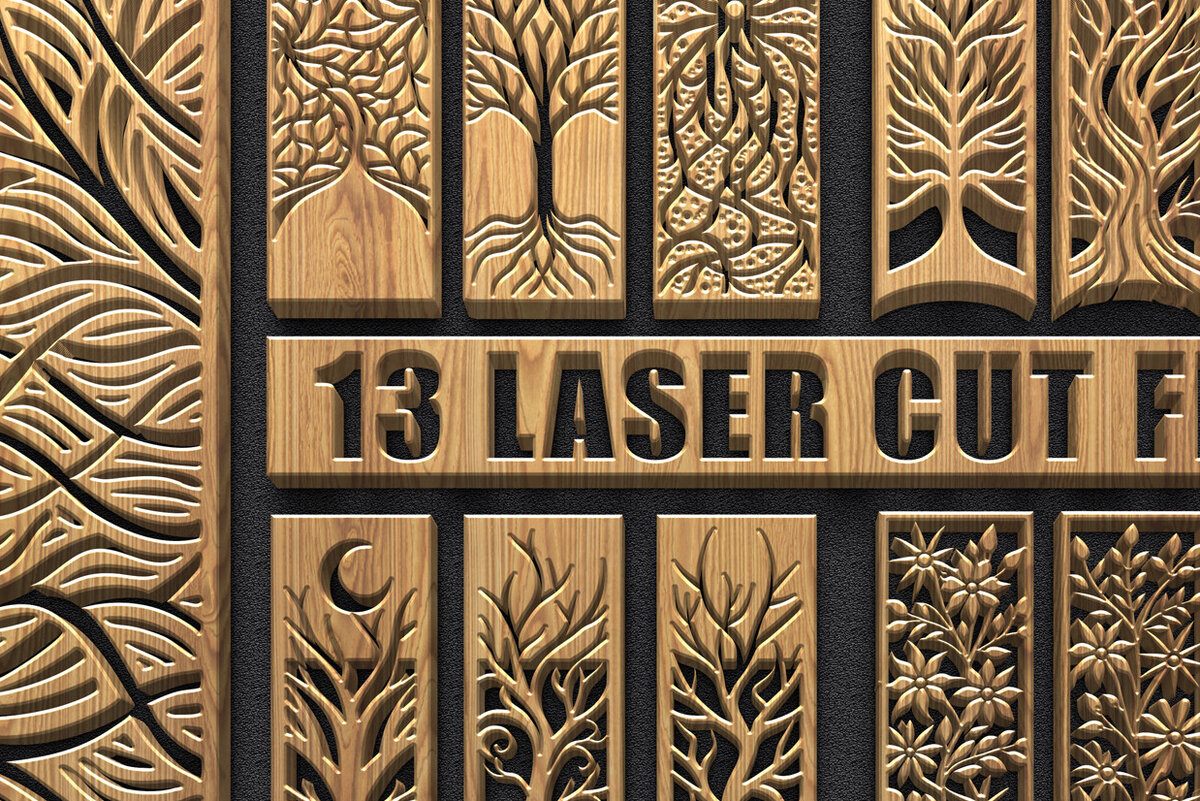 Intra απο ξύλο plywood 3mm-4mm πάχος Καλλιτεχνικά πάνελ κοπής δέντρων &amp; λουλουδιών με λέιζερ Δίασταση 3600x5400 cm INTRAFABR-122443663