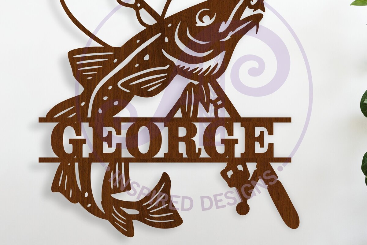 Σετ των 3 Intra απο ξύλο plywood 3mm-4mm πάχος Atlantic Cod Fish Sign  Δίασταση 6x6 cm INTRAFABR-120130615