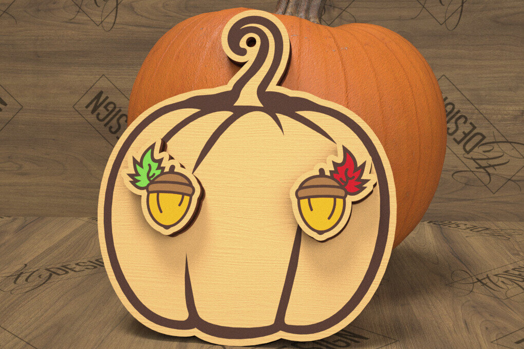 Σετ των 3 Intra απο ξύλο plywood 3mm-4mm πάχος Φθινοπωρινά καρφωτά σκουλαρίκια | Σχεδιασμός κοσμημάτων Δίασταση 3x3 cm INTRAFABR-105198144