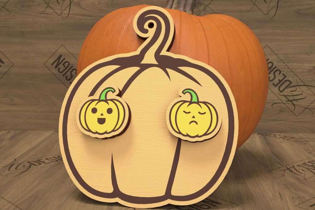 Σετ των 3 Intra απο ξύλο plywood 3mm-4mm πάχος Φθινοπωρινά καρφωτά σκουλαρίκια | Σχεδιασμός κοσμημάτων Δίασταση 3x3 cm INTRAFABR-105198356