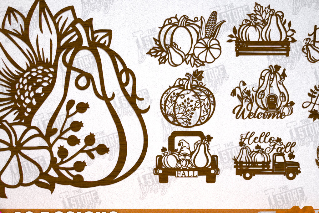 Intra απο ξύλο plywood 3mm-4mm πάχος τέχνης τοίχου φθινοπώρου | Φθινοπωρινή Δίασταση 40x40 cm INTRAFABR-103046653