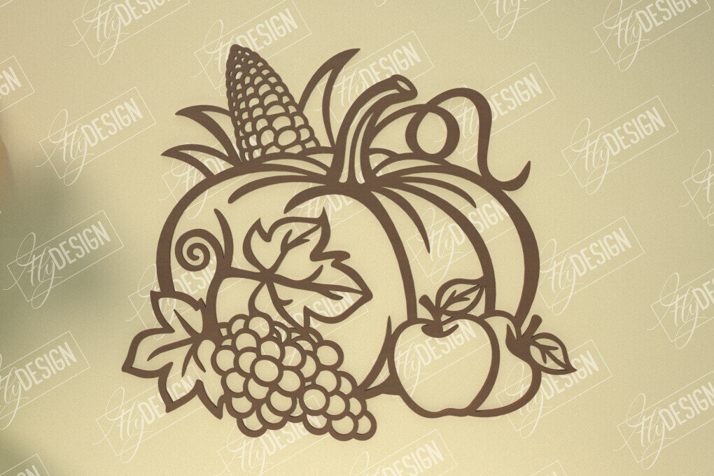 Intra απο ξύλο plywood 3mm-4mm πάχος Φθινοπωρινή Τέχνη τοίχου | Φθινοπωρινό σημάδι | Φθινοπωρινή ατμόσφαιρα Δίασταση 40x40 cm INTRAFABR-103521950