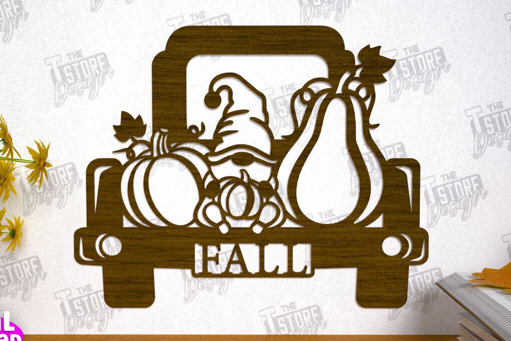 Intra απο ξύλο plywood 3mm-4mm πάχος Φθινοπωρινή Τέχνη τοίχου | Φθινοπωρινό σημάδι | CNC Δίασταση 40x40 cm INTRAFABR-103046642