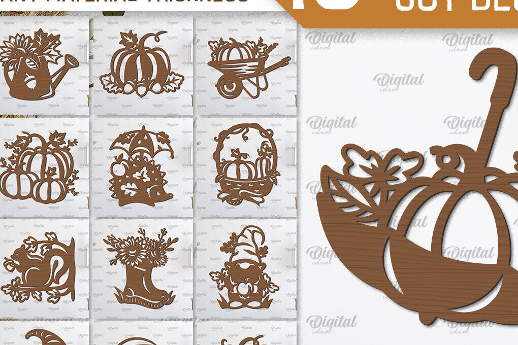 Intra απο ξύλο plywood 3mm-4mm πάχος Φθινοπωρινό Διακόσμηση Τοίχων Δέσμη κοπής με λέιζερ Δίασταση 30x20 cm INTRAFABR-101682504