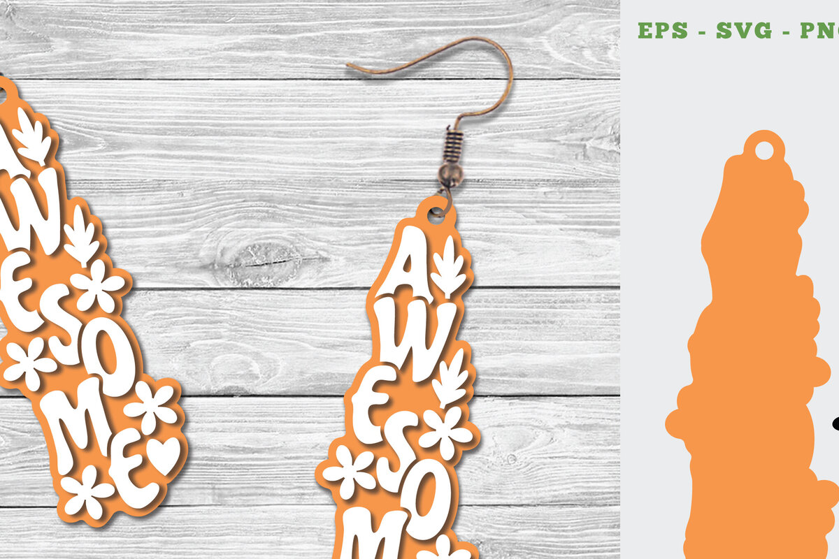 Σετ των 3 Intra απο ξύλο plywood 3mm-4mm πάχος Φοβερά σκουλαρίκια κοπής με λέιζερ Δίασταση 3x3 cm INTRAFABR-111647988