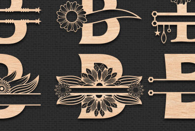 Intra απο ξύλο plywood 3mm-4mm πάχος Β Αλφάβητο Μονόγραμμα Γράμμα κοπής με λέιζερ Δίασταση 30x20 cm INTRAFABR-55673520