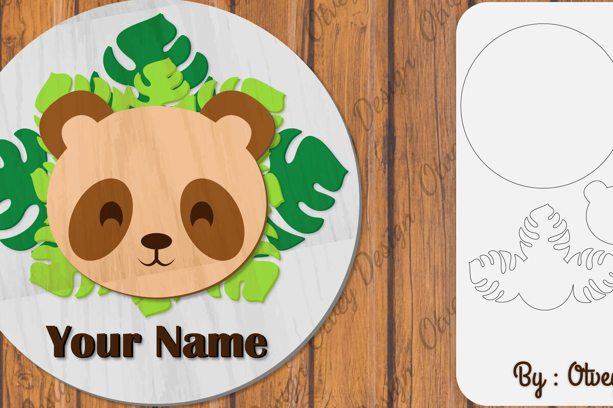 Intra απο ξύλο plywood 3mm-4mm πάχος Πινακίδα ονόματος μωρών ζώων Δίασταση 30x20 cm INTRAFABR-100161228