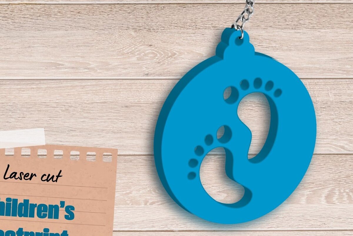 Σετ των 3 Intra απο ξύλο plywood 3mm-4mm πάχος Ανακοίνωση γέννησης Μπρελόκ, Πόδια Δίασταση 3x3 cm INTRAFABR-83193875