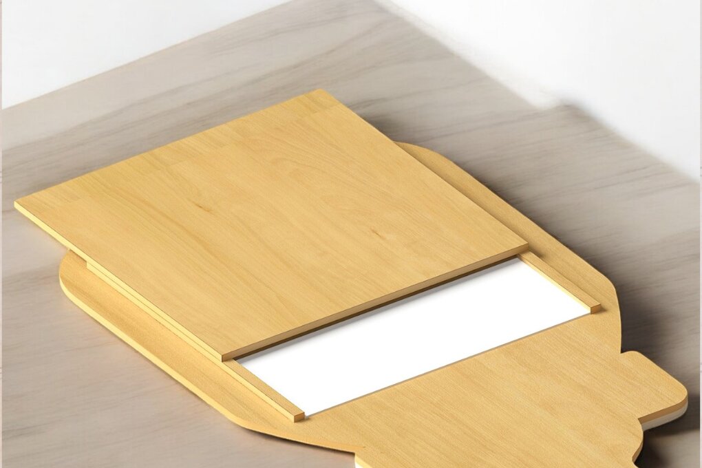 Σετ των 3 Intra απο ξύλο plywood 3mm-4mm πάχος Πλαίσιο μπιμπερό 246 Δίασταση 4x4 cm INTRAFABR-118634537