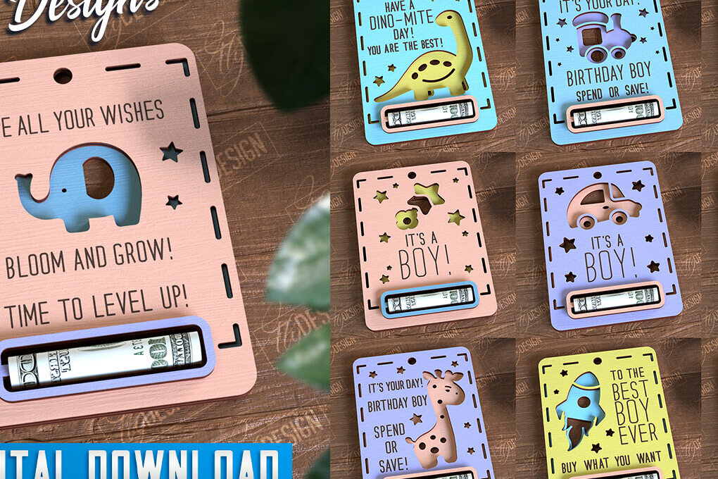 Σετ των 2 Intra απο ξύλο plywood 3mm-4mm πάχος καρτών για μωρά | CNC Δίασταση 10x20 cm INTRAFABR-97155729