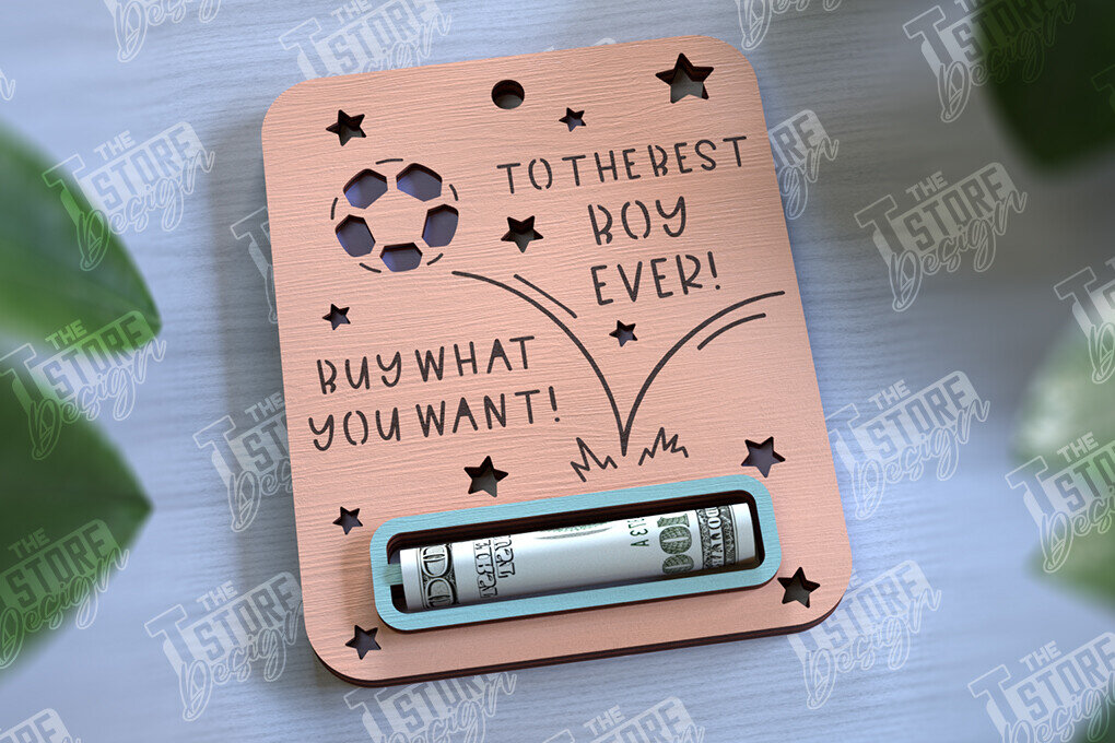 Σετ των 2 Intra απο ξύλο plywood 3mm-4mm πάχος Baby Boy Money Card | Ευχετήρια κάρτα |CNC Δίασταση 10x20 cm INTRAFABR-97158909