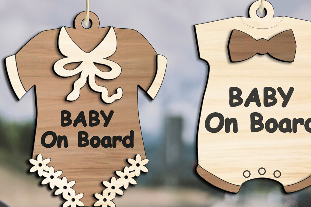 Σετ των 2 Intra απο ξύλο plywood 3mm-4mm πάχος Βρεφική θήκη αυτοκινήτου Onesie Jumpsuit Newborn Δίασταση 15x15 cm INTRAFABR-105812419