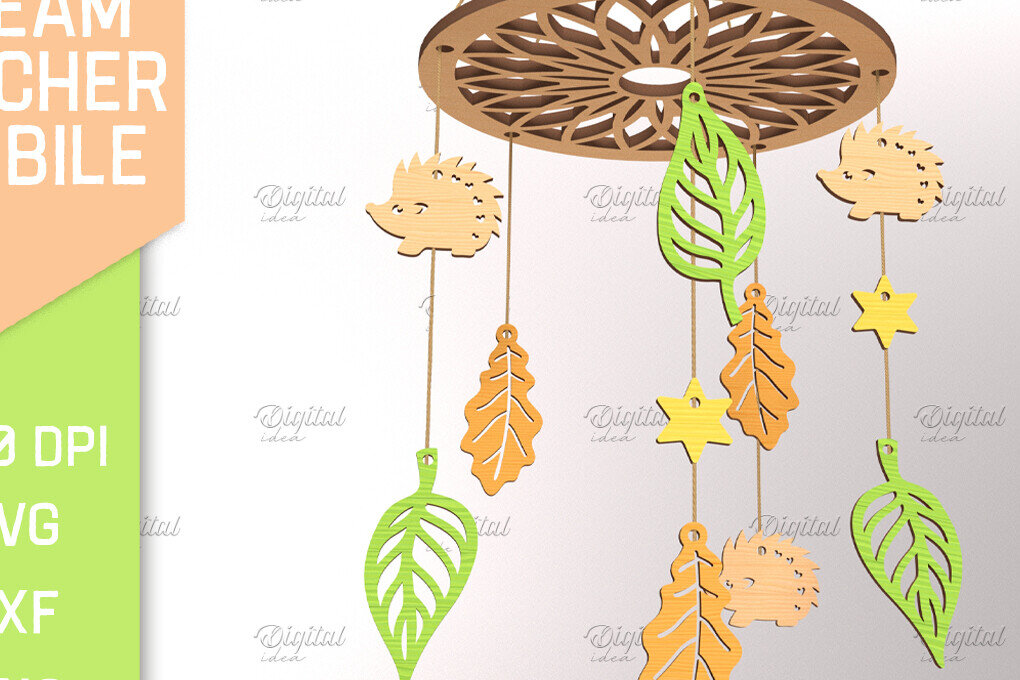 Intra απο ξύλο plywood 3mm-4mm πάχος Baby Dream Catcher Mobile Cut  Δίασταση 30x20 cm INTRAFABR-85702082