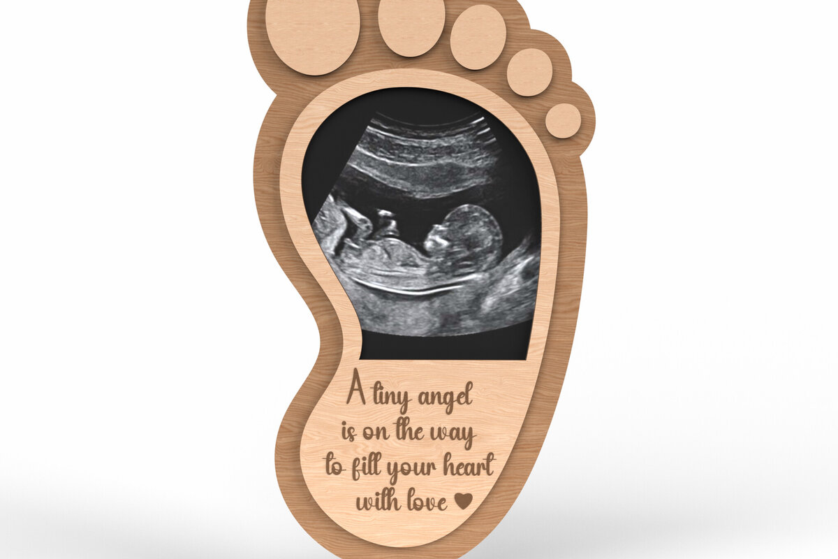 Intra απο ξύλο plywood 3mm-4mm πάχος Πλαίσιο υπερήχου ποδιών μωρού - Δίασταση 30x20 cm INTRAFABR-117899096