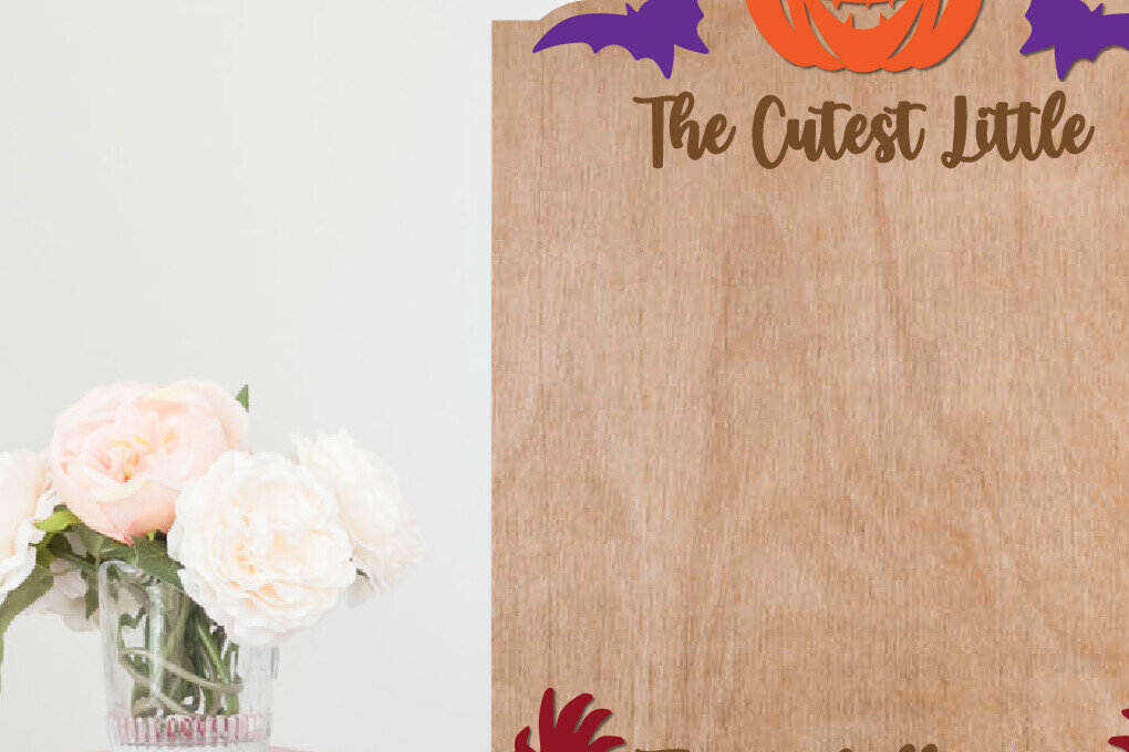 Σετ των 3 Intra απο ξύλο plywood 3mm-4mm πάχος Baby First Halloween, First Halloween Δίασταση 6x8 cm INTRAFABR-123305343