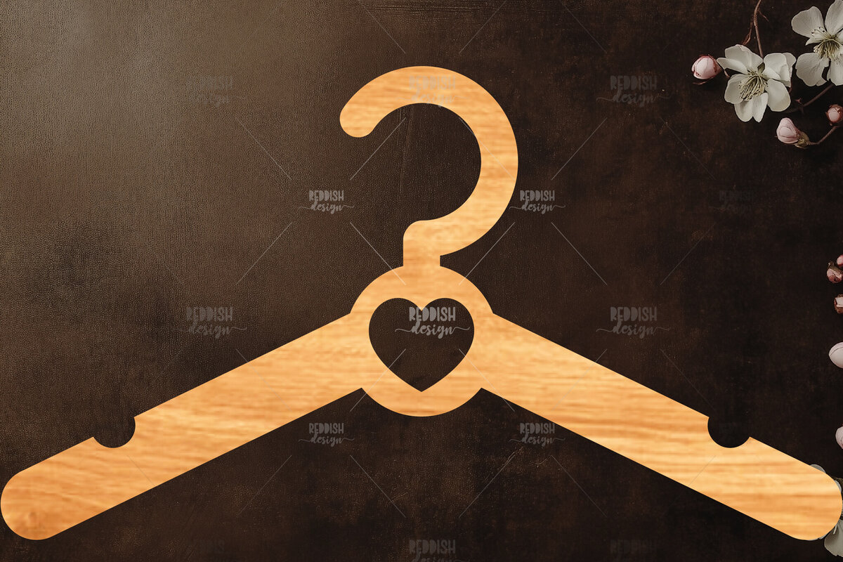 Intra απο ξύλο plywood 3mm-4mm πάχος Baby Hanger κοπής με λέιζερ Δίασταση 15x15 cm INTRAFABR-118335696