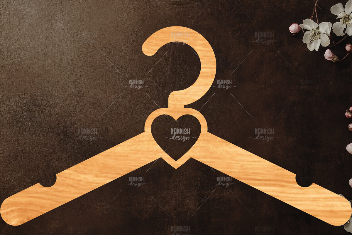 Intra απο ξύλο plywood 3mm-4mm πάχος Baby Hanger κοπής με λέιζερ Δίασταση 15x15 cm INTRAFABR-118335716