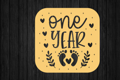 Intra απο ξύλο plywood 3mm-4mm πάχος Baby Milestone Metal, Δίασταση 40x40 cm INTRAFABR-92899943