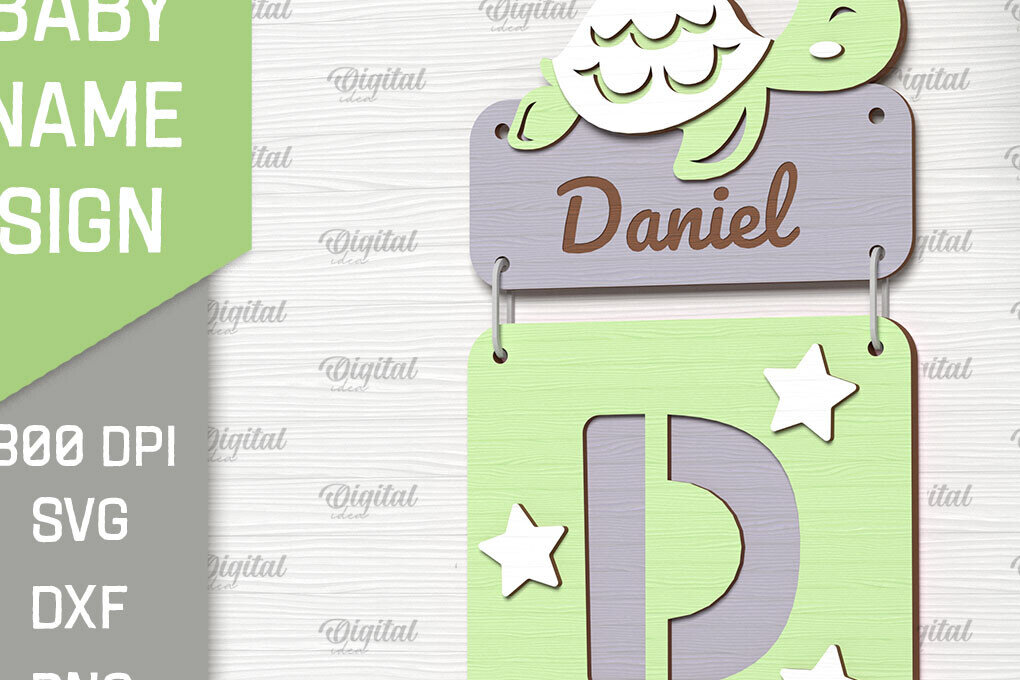 Intra απο ξύλο plywood 3mm-4mm πάχος Πινακίδα ονόματος μωρού . Γράμμα Δ Δίασταση 30x20 cm INTRAFABR-90962389