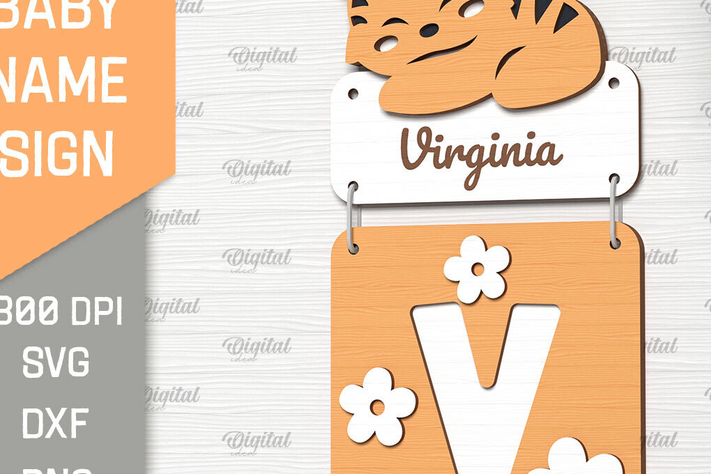 Intra απο ξύλο plywood 3mm-4mm πάχος Πινακίδα ονόματος μωρού . Γράμμα V Δίασταση 30x20 cm INTRAFABR-90968504