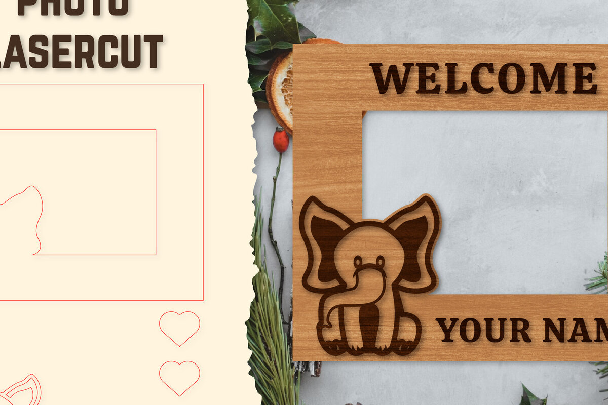 Intra απο ξύλο plywood 3mm-4mm πάχος Κορνίζα για μωρό νεογέννητο  Δίασταση 20x30 cm INTRAFABR-123766272