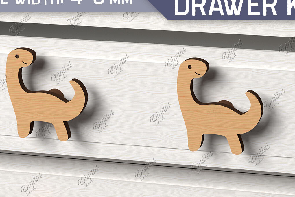 Intra απο ξύλο plywood 3mm-4mm πάχος Πόμολα συρταριών παιδικού σταθμού. Dino Δίασταση 30x20 cm INTRAFABR-86302485