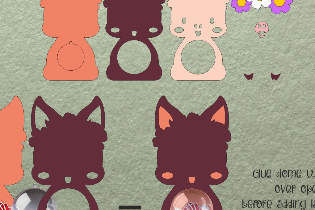 Intra απο ξύλο plywood 3mm-4mm πάχος Μωρό Γουρουνάκι | Πρότυπο θόλου καραμέλας Δίασταση 30x20 cm INTRAFABR-108280542