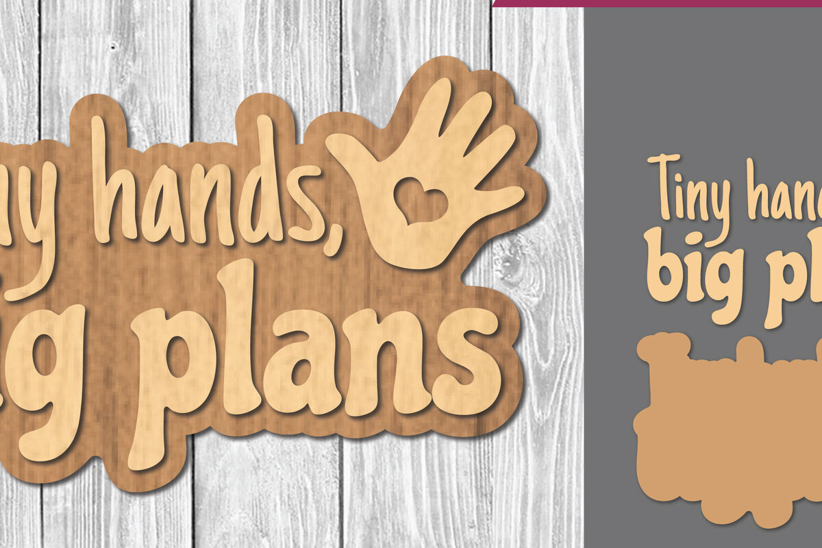 Σετ των 2 Intra απο ξύλο plywood 3mm-4mm πάχος Βρεφικά αποσπάσματα Διακόσμηση κοπής με λέιζερ 14 Δίασταση 15x15 cm INTRAFABR-106887274