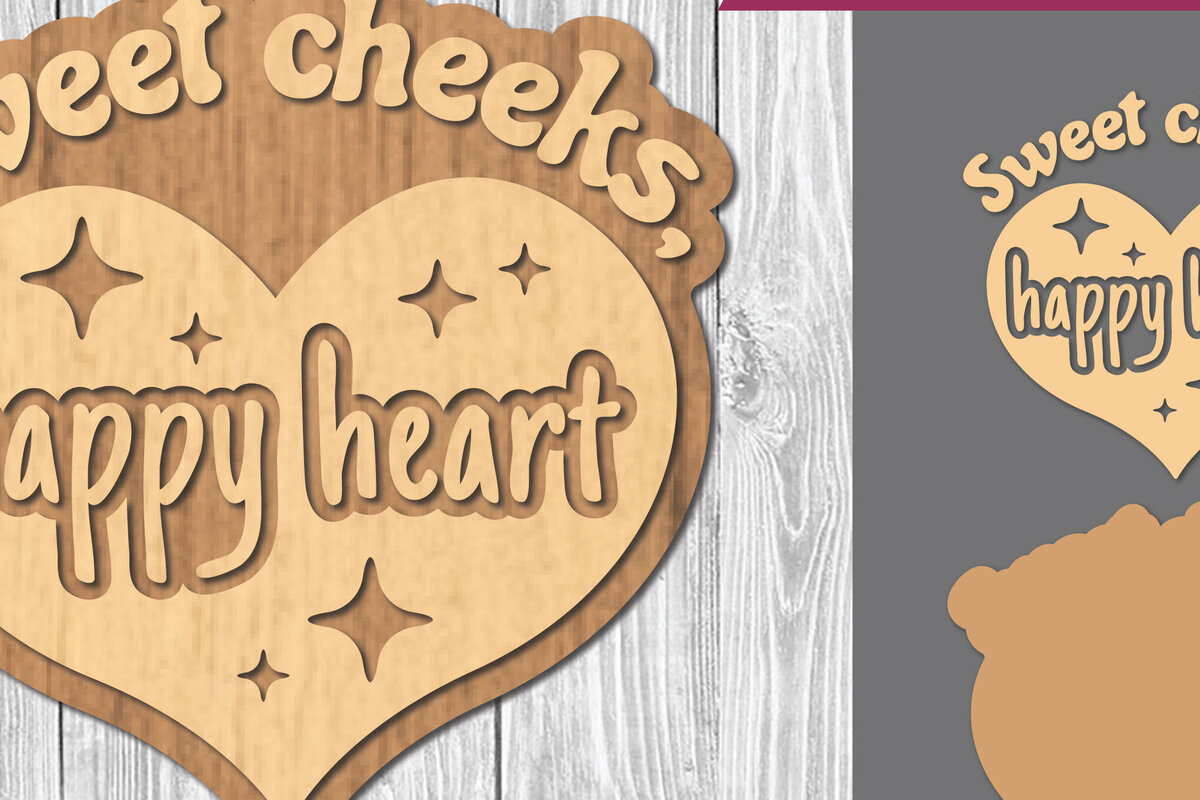 Σετ των 2 Intra απο ξύλο plywood 3mm-4mm πάχος Βρεφικά αποσπάσματα Διακόσμηση κοπής με λέιζερ 16 Δίασταση 15x15 cm INTRAFABR-106887369