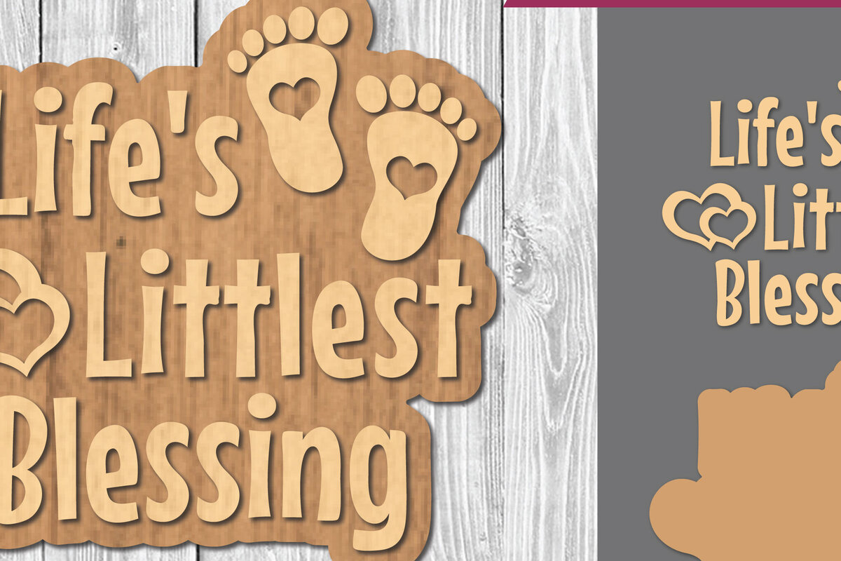 Σετ των 2 Intra απο ξύλο plywood 3mm-4mm πάχος Βρεφικά αποσπάσματα Διακόσμηση κοπής με λέιζερ 6 Δίασταση 15x15 cm INTRAFABR-106886885