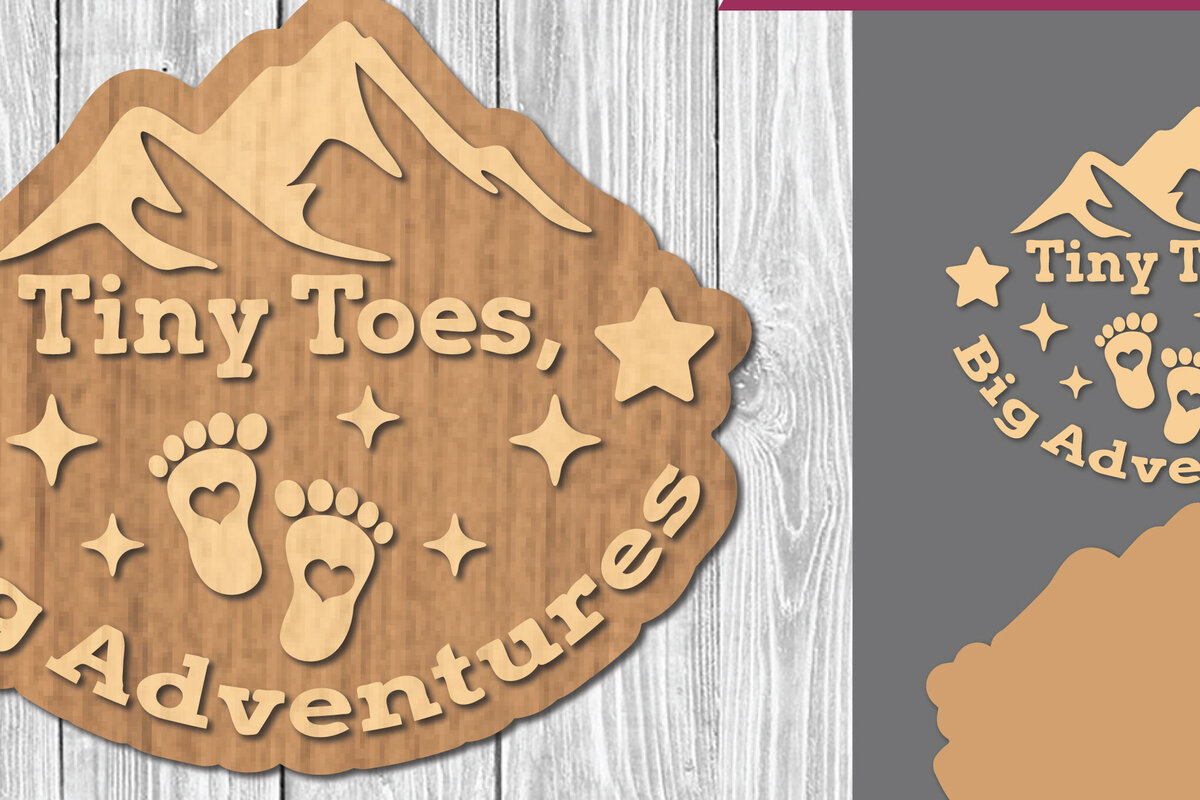 Σετ των 2 Intra απο ξύλο plywood 3mm-4mm πάχος Βρεφικά αποσπάσματα Διακόσμηση κοπής με λέιζερ 8 Δίασταση 15x15 cm INTRAFABR-106886972