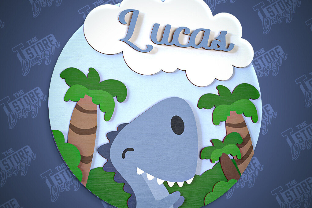 Intra απο ξύλο plywood 3mm-4mm πάχος Στρογγυλή πινακίδα μωρού | Ξύλινη επιγραφή φυτωρίου Δίασταση 30x20 cm INTRAFABR-100118544