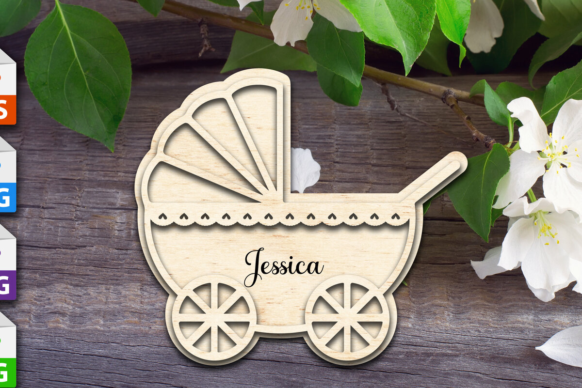 Σετ των 2 Intra απο ξύλο plywood 3mm-4mm πάχος Καρότσι μωρού Δίασταση 15x15 cm INTRAFABR-63996164