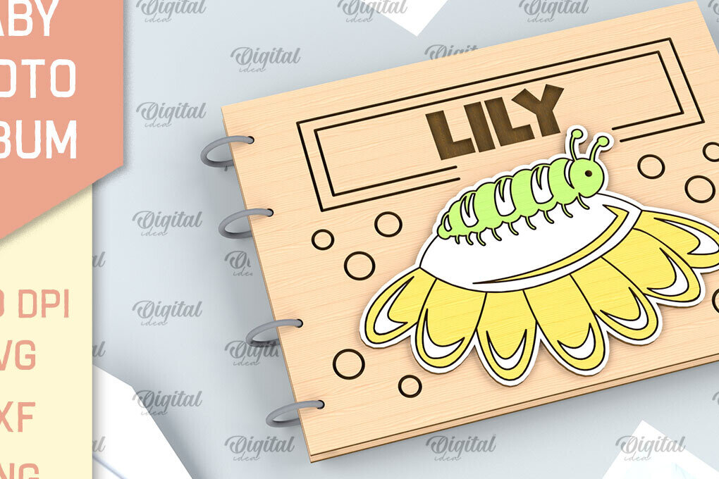 Intra απο ξύλο plywood 3mm-4mm πάχος Ξύλινο άλμπουμ μωρών με λέιζερ Δίασταση 30x20 cm INTRAFABR-99927657