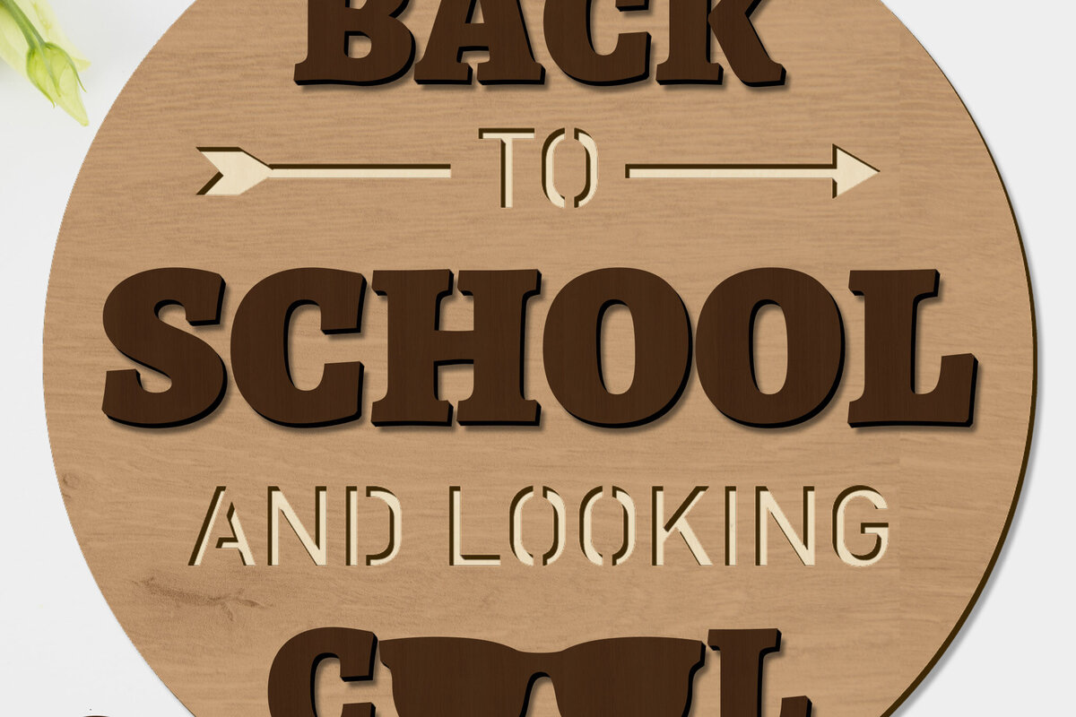 Intra απο ξύλο plywood 3mm-4mm πάχος Διακοσμητικό πάνελ Επιστροφή στο Σχολείο Δίασταση 30x20 cm INTRAFABR-94932634